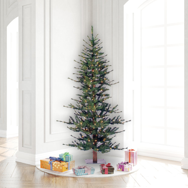 The Holiday Aisle® Minnesota 84'' Lighted Artificial Pine Christmas Tree & Reviews Wayfair